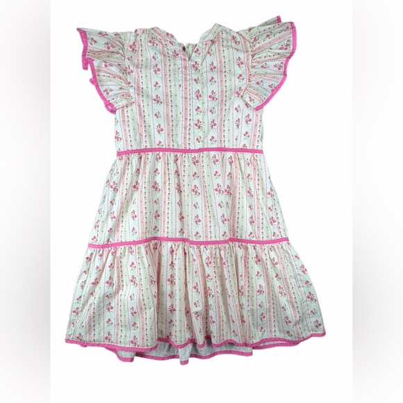 SHOP THE MINT Girls At This Time Light Pink Floral Dress - 10-12Y - Picture 4 of 4